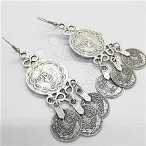 Fashion Coin Tassel Earring