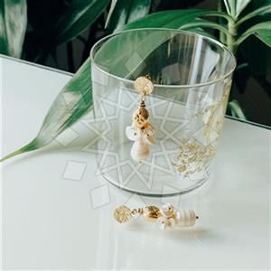 Fashion Contemporary  Double Drop Earrings