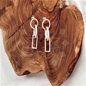 Fashion Contemporary  Triple Drop Earrings