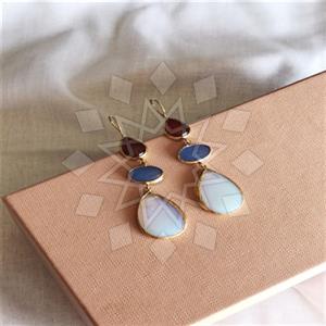 Fashion Contemporary  Triple Drop Earrings