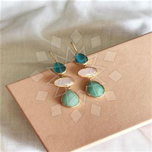 Fashion Contemporary  Triple Drop Earrings