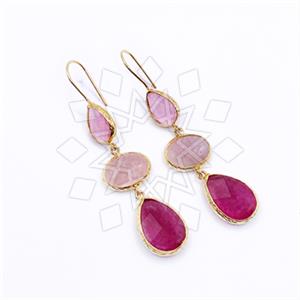 Fashion Contemporary  Triple Drop Earrings