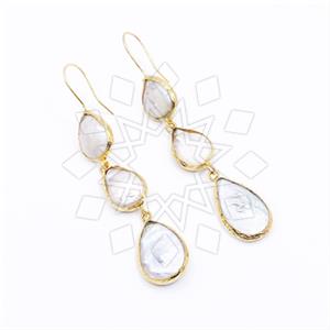Fashion Contemporary  Triple Drop Earrings
