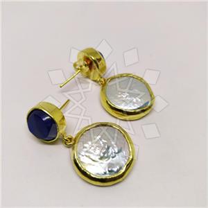 Fashion Classic Turkish Gemstone  Double Drop Earrings