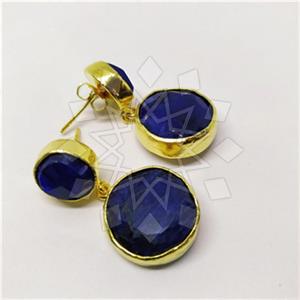 Fashion Classic Turkish Gemstone  Double Drop Earrings