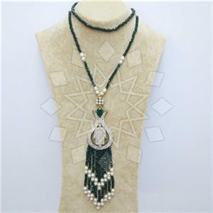 Fashion Ethnic Brass  Tassel Necklace