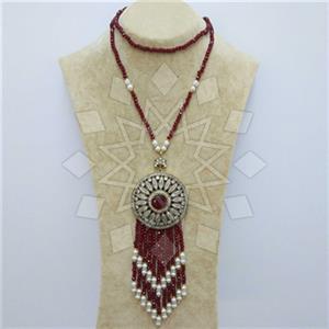Fashion Ethnic Brass  Tassel Necklace