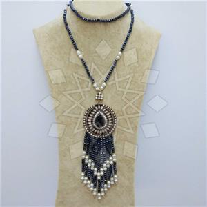 Fashion Ethnic Brass  Tassel Necklace