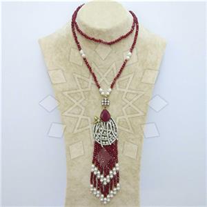 Fashion Ethnic Brass  Tassel Necklace