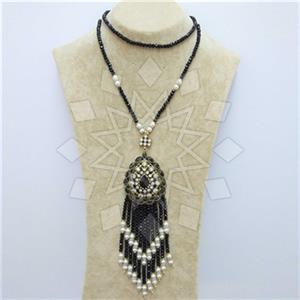 Fashion Ethnic Brass  Tassel Necklace