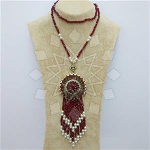 Fashion Ethnic Brass  Tassel Necklace