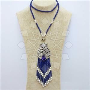 Fashion Ethnic Brass  Tassel Necklace