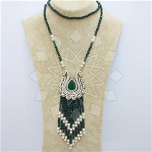 Fashion Ethnic Brass  Tassel Necklace