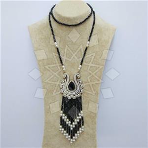 Fashion Ethnic Brass  Tassel Necklace