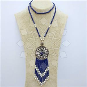 Fashion Ethnic Brass  Tassel Necklace