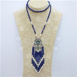 Fashion Ethnic Brass  Tassel Necklace