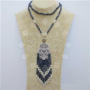 Fashion Ethnic Brass  Tassel Necklace