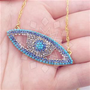 Fashion Evil Eye Adjustable Necklace