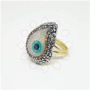 Fashion Evil Eye Gemstone Rings