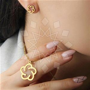 Fashion Flower Earrings Pendant Sets