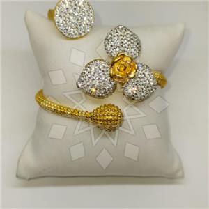 Fashion Flower Geometric Ring Bracelet Sets