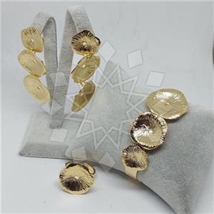 Fashion Flower Ring Earring Bracelet Sets