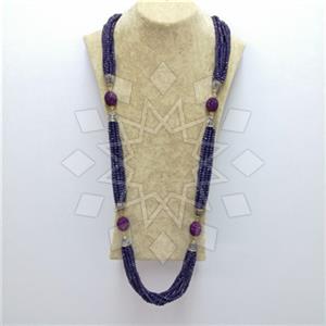 Fashion Gem and Crystals Beaded Necklace