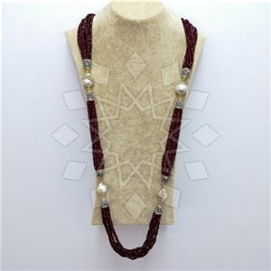 Fashion Gem and Crystals Beaded Necklace