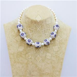 Fashion Gem and Crystals Beaded Necklace