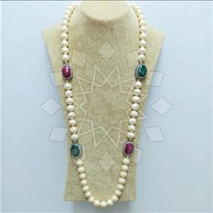 Fashion Gem and Crystals Beaded Necklace