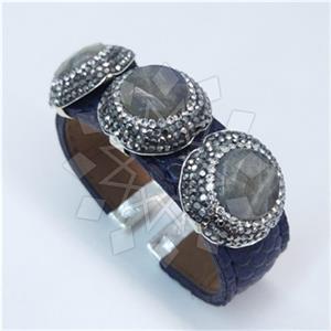 Fashion Gem and Crystals Cuff Bracelets
