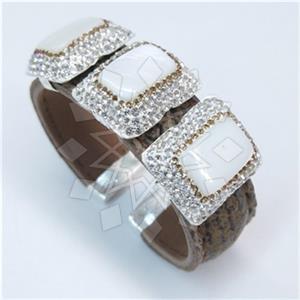 Fashion Gem and Crystals Cuff Bracelets