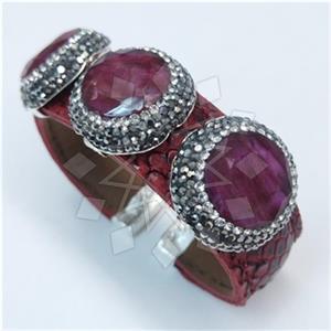 Fashion Gem and Crystals Cuff Bracelets
