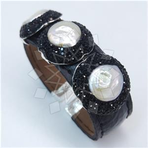 Fashion Gem and Crystals Cuff Bracelets