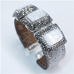 Fashion Gem and Crystals Cuff Bracelets