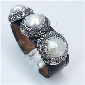 Fashion Gem and Crystals Cuff Bracelets