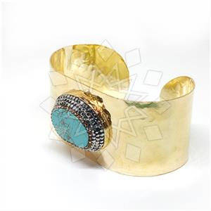 Fashion Gem and Crystals Cuff Bracelets