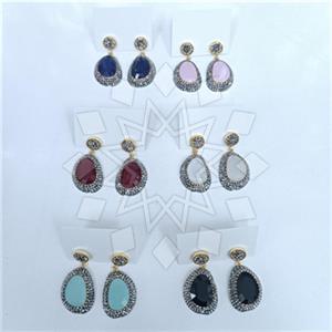 Fashion Gem and Crystals Dangle Earrings Package