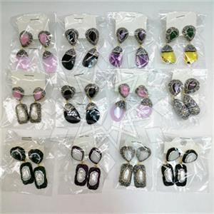 Fashion Gem and Crystals Double Drop Earrings Package