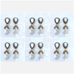 Fashion Gem and Crystals Double Drop Earrings Package