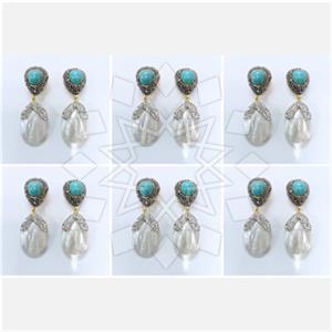 Fashion Gem and Crystals Double Drop Earrings Package