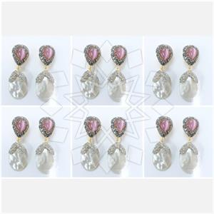 Fashion Gem and Crystals Double Drop Earrings Package