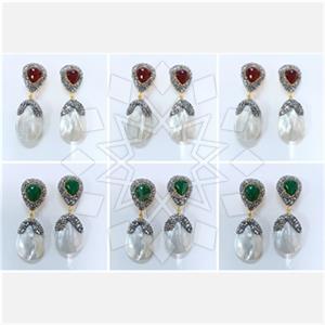 Fashion Gem and Crystals Double Drop Earrings Package