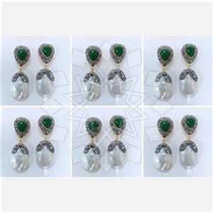 Fashion Gem and Crystals Double Drop Earrings Package