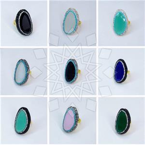 Fashion Gem and Crystals Gemstone Rings Package