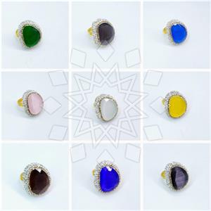 Fashion Gem and Crystals Gemstone Rings Package