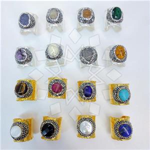 Fashion Gem and Crystals Gemstone Rings Package