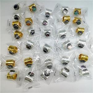 Fashion Gem and Crystals Gemstone Rings Package