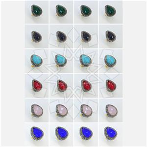 Fashion Gem and Crystals Gemstone Rings Package