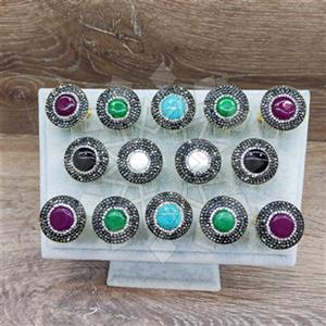Fashion Gem and Crystals Gemstone Rings Package